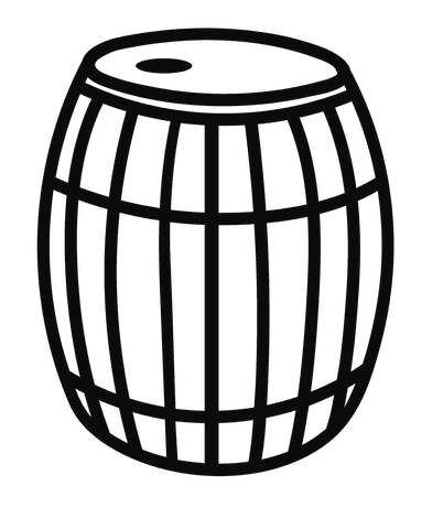 transparent black outline barrel icon vector illustration - Download Free Stock Videos Pikwizard.com