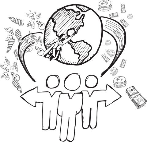 transparent business globe and finance icons illustration - Download Free Stock Videos Pikwizard.com