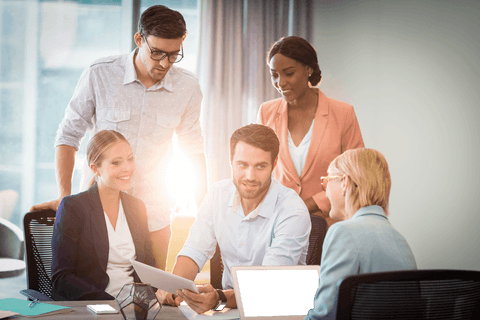 Transparent Team Collaboration at Modern Creative Office - Download Free Stock Videos Pikwizard.com
