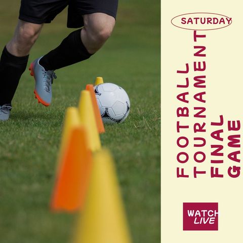 Football Tournament Final Game Promotional Banner