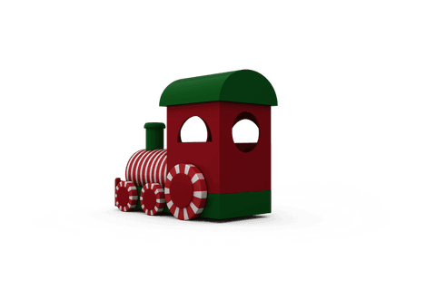festive toy train engine on transparent background - Download Free Stock Videos Pikwizard.com