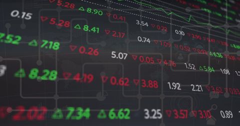 Financial Data on Digital Stock Market Screen - Download Free Stock Images Pikwizard.com