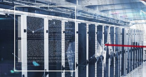 advanced data center with digital connectivity and data flow visualization - Download Free Stock Images Pikwizard.com