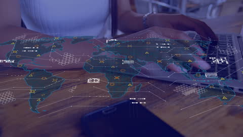 Global Data Usage with Digital Interface Concept