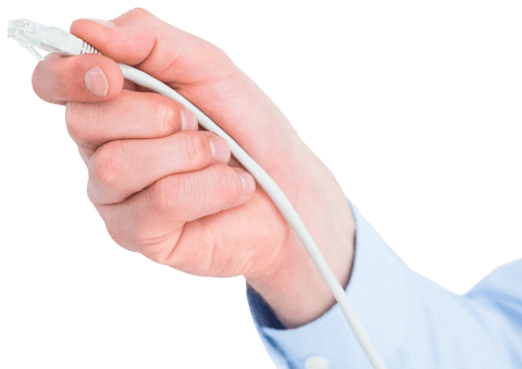hand holding ethernet cable transparent close-up view - Download Free Stock Videos Pikwizard.com