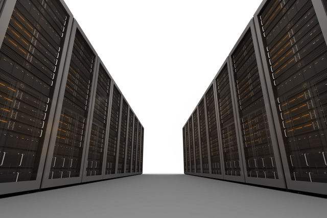 Transparent Server Room Tech Illustration with Data Racks - Download Free Stock Videos Pikwizard.com