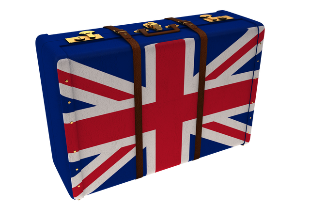 Transparent Suitcase with Great Britain Flag Illustration - Isolated Vector - Download Free Stock Videos Pikwizard.com