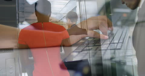 Global Business Concept: Diverse Professionals and Digital Technology