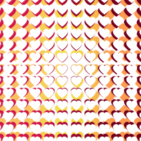Transparent Digital Array of White Hearts and Vibrant Background - Download Free Stock Videos Pikwizard.com