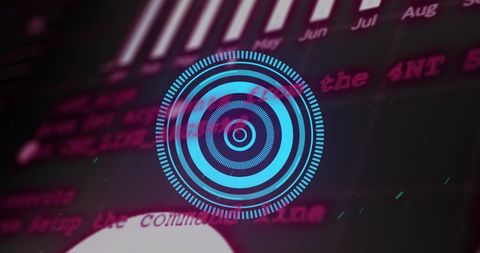 Digital interface with data scan overlay in futuristic concept