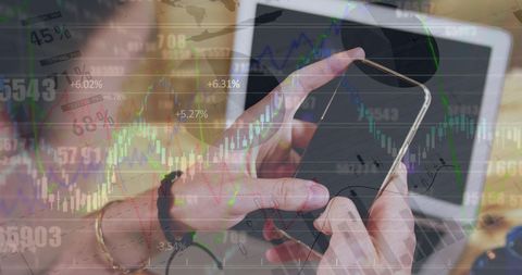 Data Processing and Digital Connections in Business Environment - Download Free Stock Images Pikwizard.com