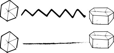 Abstract Geometric Lines on Transparent Background