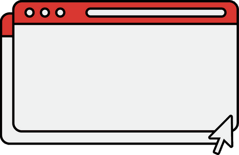 minimal flat ui browser windows with transparent background and pointer - Download Free Stock Videos Pikwizard.com