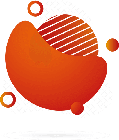 abstract orange shapes on transparent geometric background - Download Free Stock Videos Pikwizard.com