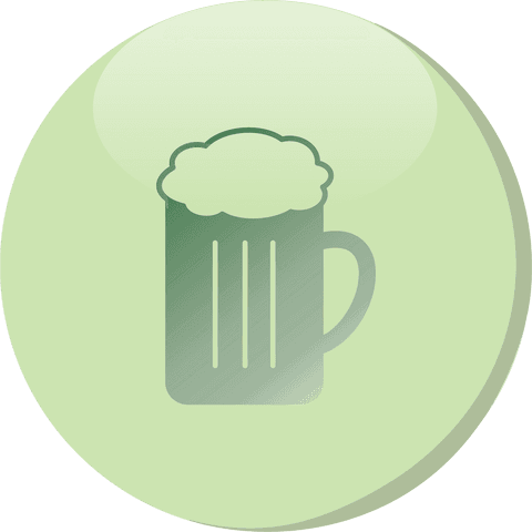 transparent green circle with beer icon illustration - Download Free Stock Videos Pikwizard.com
