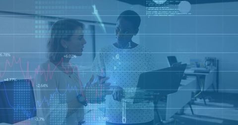 Business Professionals Collaborating for Big Data Insights - Download Free Stock Images Pikwizard.com