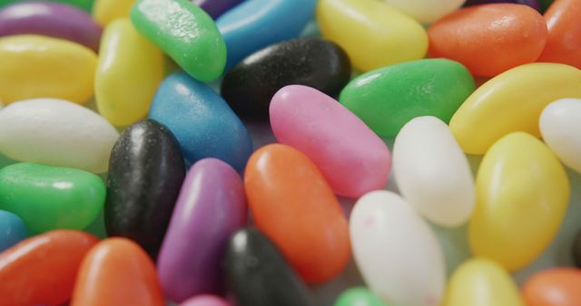 Colorful Jelly Beans Assorted in Close-Up View - Download Free Stock Images Pikwizard.com