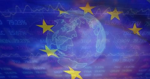 european union financial data and global connections concept - Download Free Stock Images Pikwizard.com