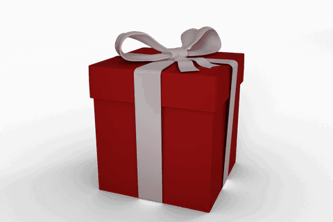 Red Gift Box with White Ribbon on Transparent Background - Download Free Stock Videos Pikwizard.com