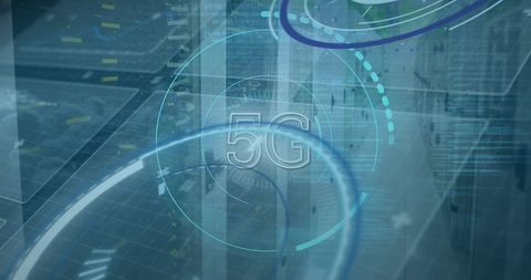 Futuristic 5G Technology and Data Processing Network - Download Free Stock Images Pikwizard.com