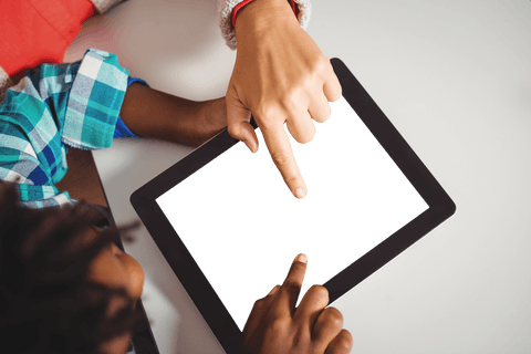 Hands Using Tablet Display with Transparent Screen for Interactive Learning - Download Free Stock Videos Pikwizard.com