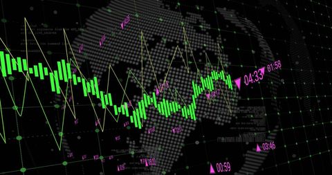 Global Data Processing on Digital Earth Background - Download Free Stock Images Pikwizard.com