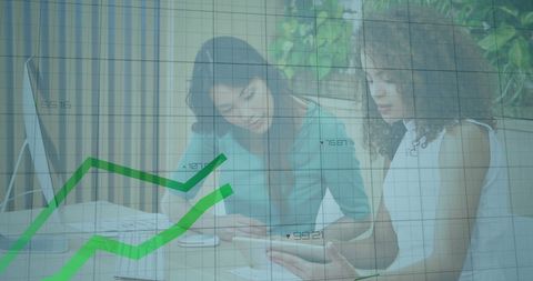 Financial Analysis Meeting with Diverse Business Team in Modern Office