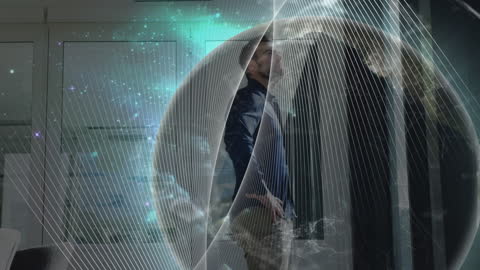 Global Connectivity Technology and Digital Networking Concept