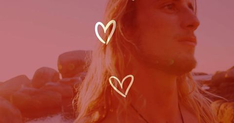 Dreamy moments of love and nature with person outdoors