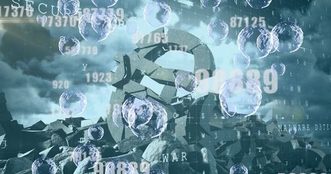 Digital Complexity and Financial Crisis with Euro Symbol - Download Free Stock Images Pikwizard.com