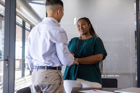 Diverse Business Team Engaging in Effective Collaboration