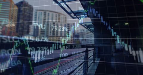 Global Financial Interface Over Urban Cityscape - Download Free Stock Images Pikwizard.com