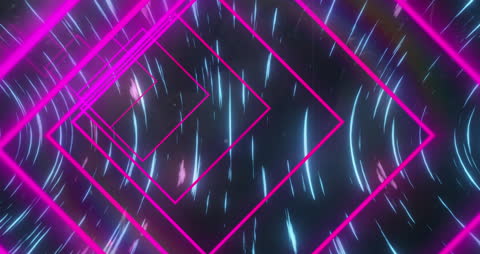 Futuristic Abstract Design with Pink Geometric Shapes