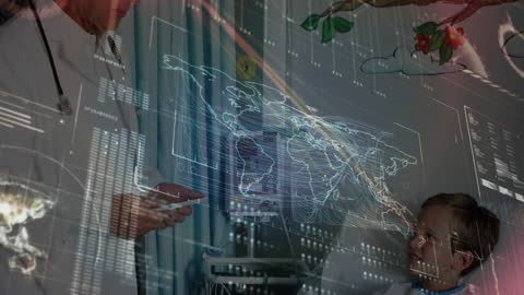 Digital Interface Data Overlay on Medical Consultation
