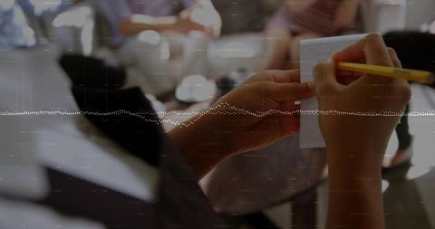 Writing ideas in creative workshop session