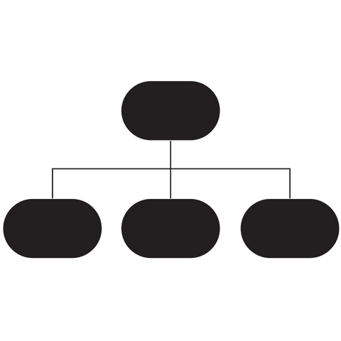 Black Linked Shapes Diagram on Transparent Background - Download Free Stock Videos Pikwizard.com