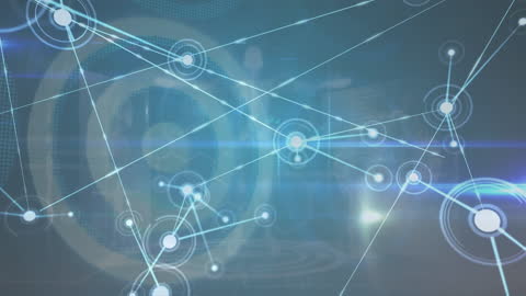 Futuristic Global Network Connection Animation