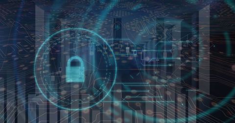Digital Financial Data Processing with Secure Interface Overlay - Download Free Stock Images Pikwizard.com
