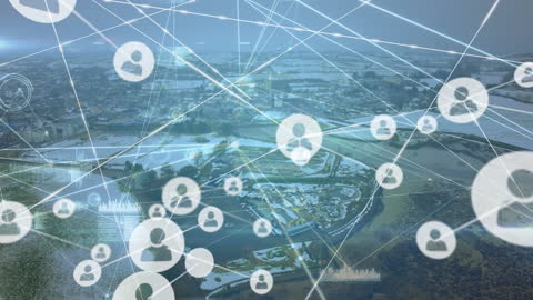 Digital Communication Overlay over City Elements