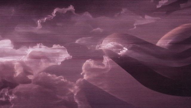 Futuristic nebula and planetary ring in pink hues