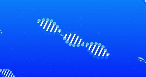 Rotating DNA Strands on Blue Space