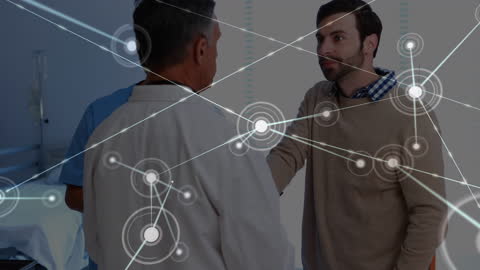 Innovative Medical Consultation with Digital Interface Overlay