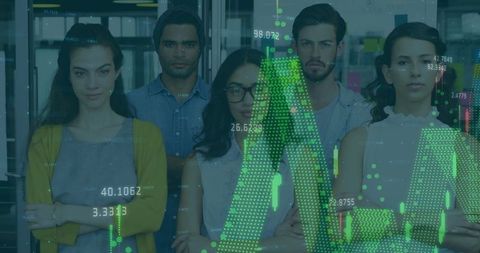 Tech Professionals Analyzing Data for Strategic Innovation