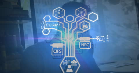 Digital Network Overlay on Smartphone Interaction