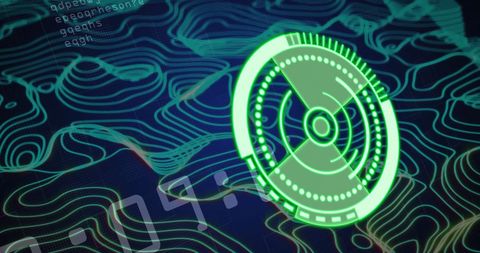 Futuristic AI Data Processing Interface with Digital Waves - Download Free Stock Images Pikwizard.com