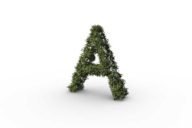 Transparent Capital Letter A Made of Green Leaves - Download Free Stock Videos Pikwizard.com