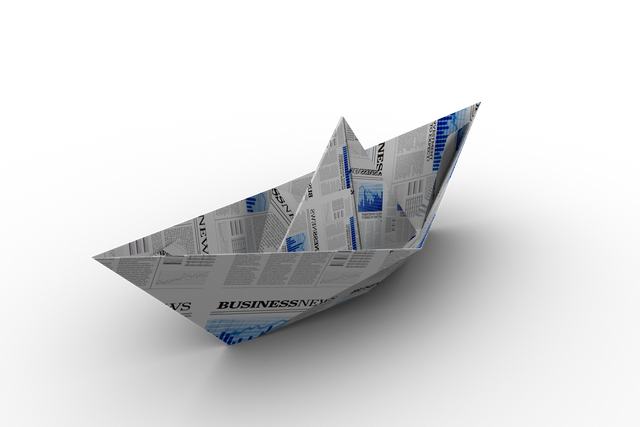 Transparent Newspaper Page Folded into Craft Boat Shape on Isolated Background - Download Free Stock Videos Pikwizard.com