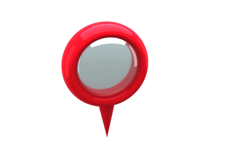 close-up transparent red navigation pointer icon design - Download Free Stock Videos Pikwizard.com