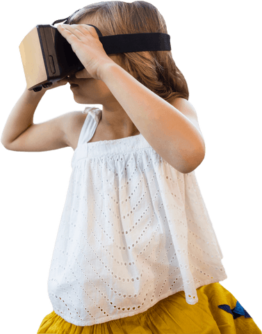 young girl exploring in transparent vr headset technology future concept - Download Free Stock Videos Pikwizard.com