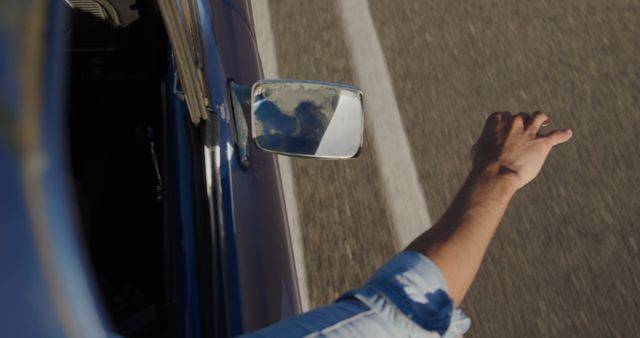 Person Hand Out Car Window Enjoying Road Trip - Download Free Stock Images Pikwizard.com